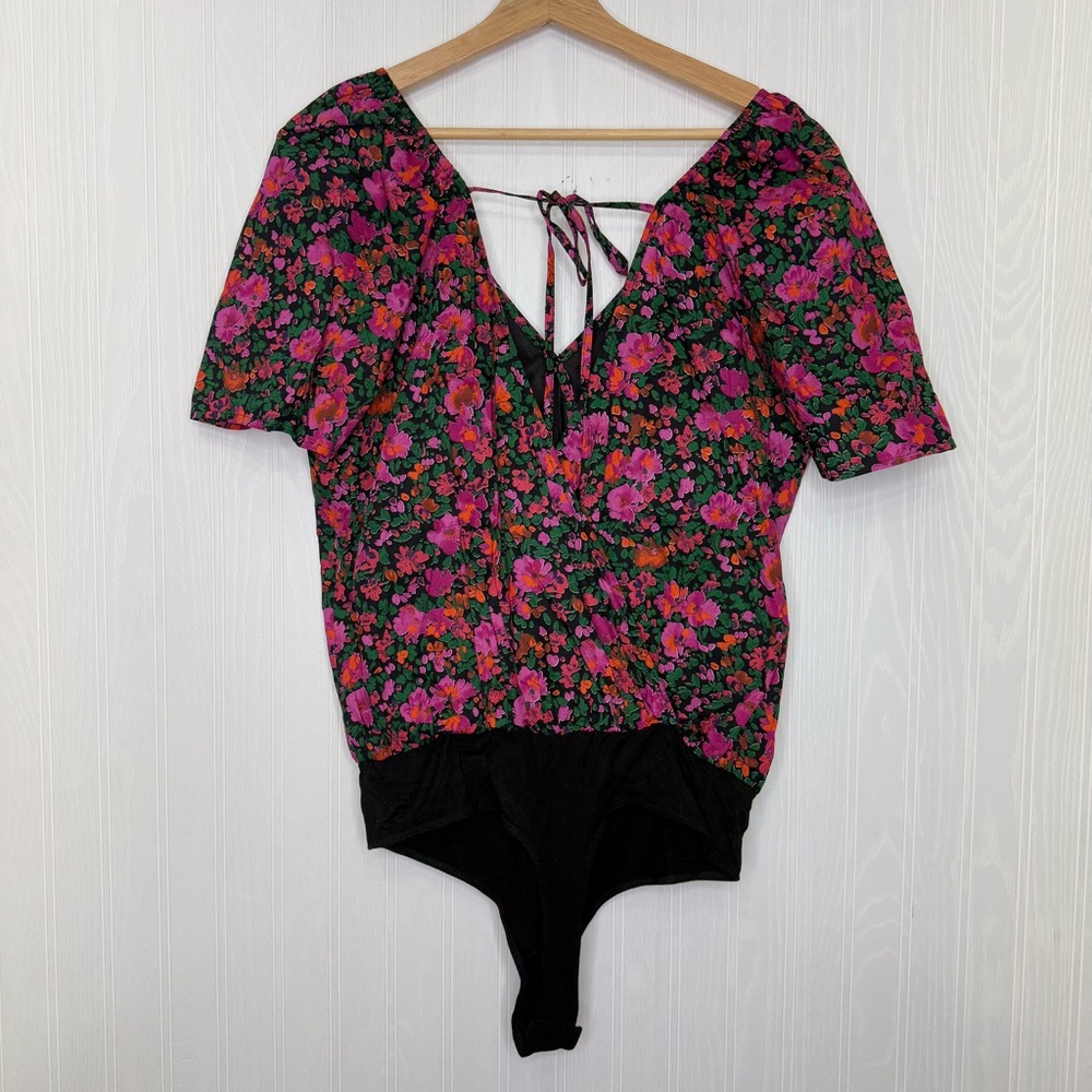 eesome floral pink body suit NWT size L - Picture 7 of 11